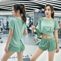 Yoga Suit Suit Women Speed Dry Clothes Slim Fit Anti-Walking Light Shorts Fitness Room Sports Running Suit Easy to Lean Summer