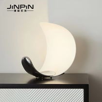 Italian minimalist creative desk lamp bedside living room sofa side light luxury designer Art decorative moon table lamp