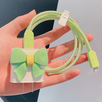 Apple 13 charger protection soft shell suitable for iphone12pro data line winding rope 20w quick filling and containing bag
