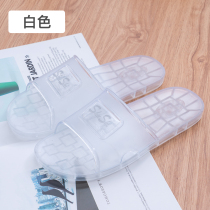 Bathroom slippers for womens home indoor non-slip thick-bottomed deodorant bath jelly plastic transparent crystal sandals summer