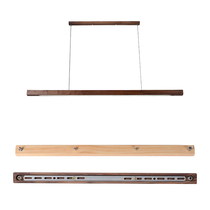 Chandelier chassis accessories Long solid wood ceiling plate Multi-head combination lighting installation hidden line Log base customization