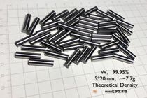 (Dense polished version) Metal tungsten tungsten column tungsten tungsten rod W 99.95 5×20mm root are 7.7g