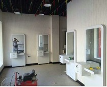 Factory direct European high-grade hair mirror Hair salon barber mirror European single-sided mirror beauty hair mirror table