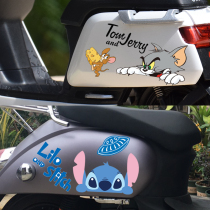 Electric motorcycle stickers Body decoration scratches block car stickers Anime cartoon cute stickers personality waterproof