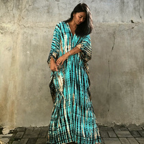 Cover the meat thin large size loose lengthened beach skirt Vacation robe Bikini swimsuit Blouse jacket sunscreen clothing
