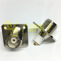 HN female head with four-hole flange fixed high-voltage RF connector HN-KFD high frequency coaxial seat HN-KF