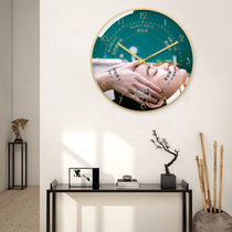 Beauty Salon Health Club spa wall clock modern simple Creative mute art clock head therapy wall clock