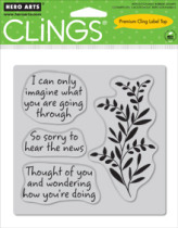 Hero Arts EZ self-adhesive stamp * seal CG318 So Sorry