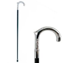 Retro British silver metal civilized stick gentleman walking stick cospla Chaplin stage performance dancing abduction woman