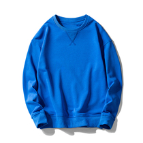 Autumn round neck long sleeve T-shirt mens cotton sports loose sweater trend T-shirt sweater men 8807