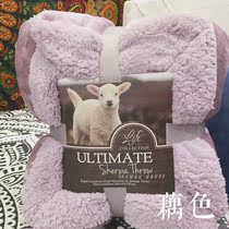 Exported to the United States double sided lamb down blanket quilt summer sheets air conditioning blanket sofa office nap blanket
