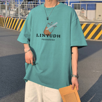 Short Sleeve Male Tide Card Summer Thin style t-shirt design Feeling Small Men Pure Cotton Big Code 50% Half Sleeve Loose and compassionate