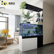 Fish tank partition cabinet Living room small household free water ecology Modern bottom filter self-circulation large glass aquarium