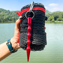 Wheat fish net fishing fishing special quick-drying glue hanging glue portable fish mesh bag small mesh eye fish bag basket pocket