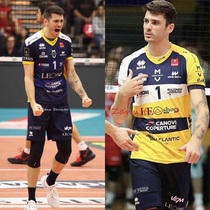 Spot Italian mens volleyball League Modena Club 2019 team uniform two-color large discount