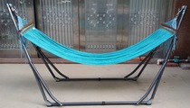 Vietnam summer hammock thickened black folding rack indoor outdoor self-driving tour swing adjustable bracket net bed beach