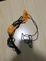Basketball net bag football mesh bag volleyball mesh bag Black yellow thick nylon wire mesh bag air needle