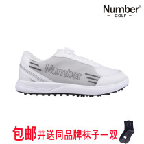 Number golf mens sneakers nail-free BOA twist Sports and Leisure golf shoes free lace