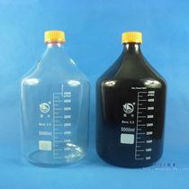 Shu Niu blue cap reagent bottle 2000 3000 5000 10000 20000ml transparent brown screw yellow cap High Borosilicate mobile phase glass silk bottle 1