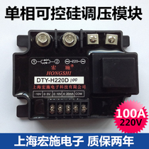 Photoelectric isolation single-phase AC voltage regulator module 100A DTY-H220D100 Shanghai Hongshi factory direct sales