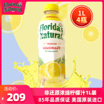 Floridas Natural Florida Lemon Juice Drinks 1x4 Bottle US Imported Office Drinks