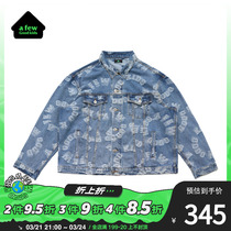 FFF Branch Line AFGK Ma Si Wei 2022 New National Tide Jacquard Denim Jacket AFEWGOODKIDS Coat Men