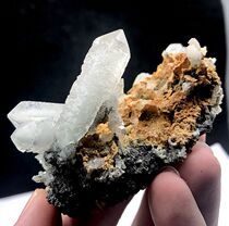Natural Inner Mongolia bitter gourd white crystal mineral specimen Crystal ornamental teaching original stone ornamental collection sj117