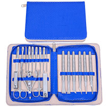 Jinli nail scissors set King size 21-piece set gift box hardcover nail clippers Nail scissors manicure nail art L891