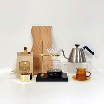 LOOP European-style kitchen restaurant model room Retro long mouth hand-brewed coffee pot filter cup measuring spoon soft combination decoration