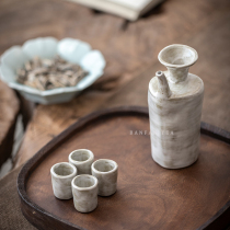 Half Sanskrit Powder Quites High-end Creative Spirits and Liquor Household High-end Retro Foreign Wine Wine Glass Wine Set