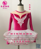 Childrens performance clothing performance dance clothing performance winter long sleeve plus velvet exercise clothing Ballet Dance Factory Customization
