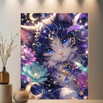 数字油画2024新款小猫-数字油画2024新款小猫促销价格、数字油画2024