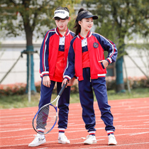 Customized autumn and winter large size school uniform boys and girls teacher sportswear two or three-piece suit primary and secondary school class clothes garden clothes