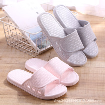 2021 new sandals female summer Korean version indoor and outdoor plastic couple slippers bathroom bath non-slip home slippers