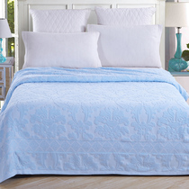 Old-fashioned towel quilt pure cotton single double coil solid color cotton towel blanket Air conditioning blanket Bed sheet summer childrens blanket