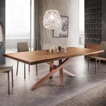 Nordic conference table Simple modern computer desk Solid wood long table negotiation workbench Reception table and chair combination