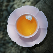 Vintage style pink Gongfu tea cup Pinch flower tea cup Ceramic single cup Master cup Lady tea cup small cup
