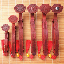 Wooden carvings luxury piece of mahogan pear wooden stave parlour masonry decorated solid wood temple handheld fixture gift