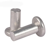 Flat round head aluminum rivet M2M3M4M5M6M8 flat cap solid rivet hand tapping type Willow nail nail GB109