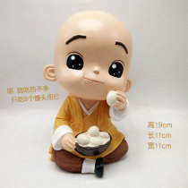 Plaster doll abrasive Latex Graffiti painting Childrens puzzle fasting monk-20cm high 12cm wide