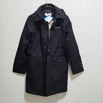 (Clearance) New Mens Outdoor Leisure windbreaker thermal business long waterproof jacket woven jacket