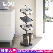 Denmark TIEOU Nordic floor-to-ceiling rotatable shoe rack Simple modern entrance door indoor wrought iron children