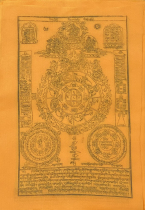 Dege Printing Institute Nine Palace Gossip Amulet Oversized