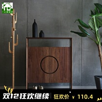 Shoe rack household door solid wood simple entrance hall retro storage cabinet porch cabinet Nordic large capacity lockers shoe cabinet