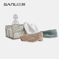 Sanli face wash hairband Korean cute hair cover Wash plush cotton hairband Face wash mask female makeup hairband