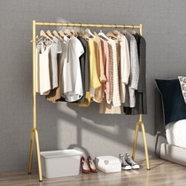 Balcony drying clothes rack household clothes rack bedroom floor-to-floor single pole clothes rack bold indoor simple coat rack