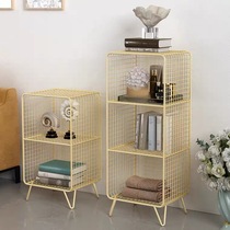 Nordic living room multi-storey shelf balcony bay window storage rack modern light luxury floor locker bedside bookshelf