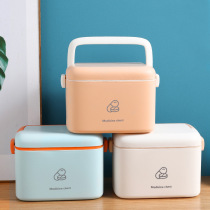Household large-capacity medicine box family small first aid kit plastic medicine storage box large emergency clinic box
