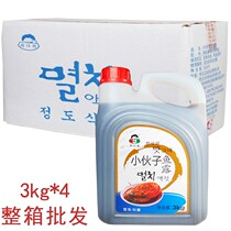 Young man fish sauce 3kg*4 FCL wholesale marinated Korean Kimchi seasoning Fish sauce Soy sauce spicy cabbage sauce