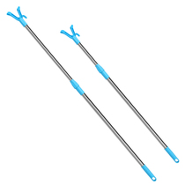 Stainless steel household clothes fork Balcony telescopic fork Clothes support clothes rod Clothes rod Extended clothes rod Drying rod